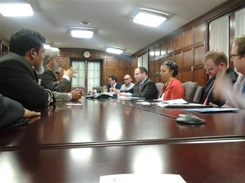 IBFB delegation’s meeting with US Department of Commerce. Ms. Veloree, Director for South Asia led the US side, while Mr. Mahmudul Islam Chowdhury, IBFB Founding President headed 